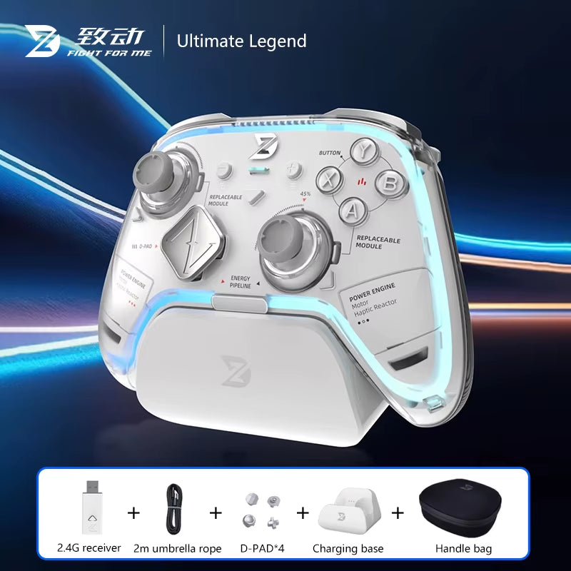 Zd Ultimate Legend Game Controller Elite Modular Sensory Rgb Switch Phone Bluetooth Controller Ns Tablet Steam Xbox Gifts Zd