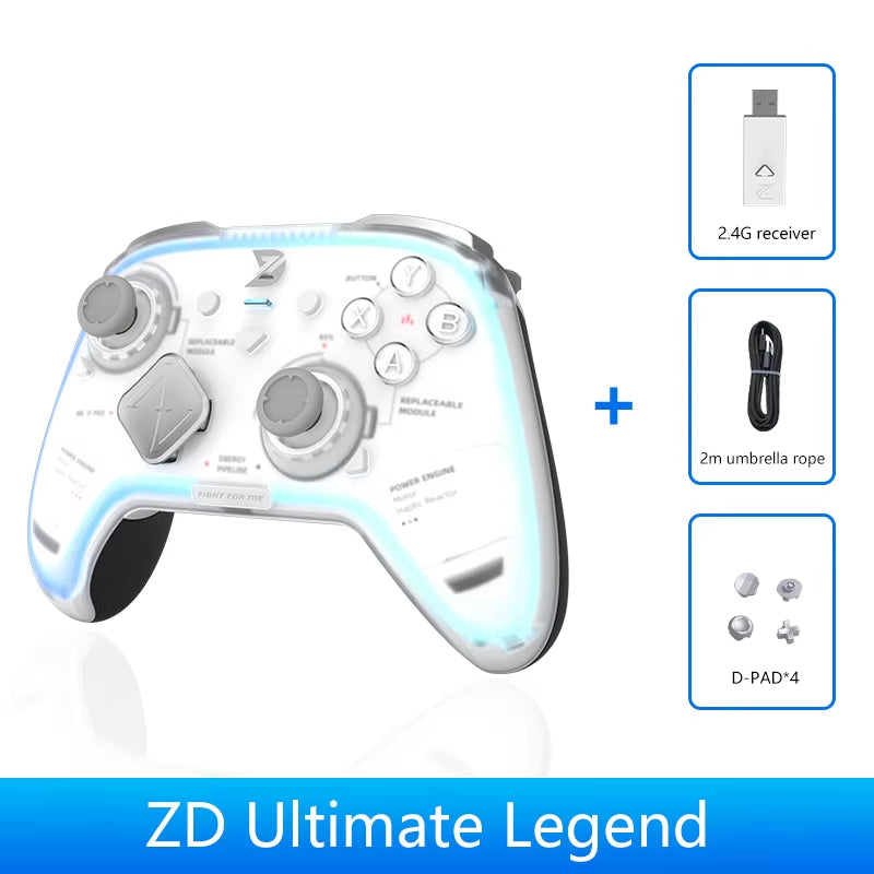 Zd Ultimate Legend Game Controller Elite Modular Sensory Rgb Switch Phone Bluetooth Controller Ns Tablet Steam Xbox Gifts Zd