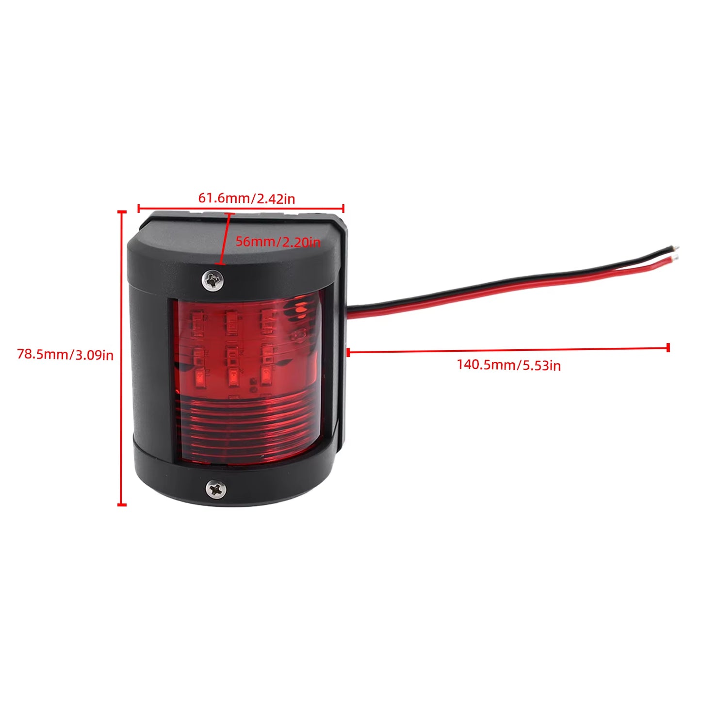 IP66 Waterproof LED Navigation Signal Light Marine Boat Yacht Accessories Marine Navigation Signal Lights 12V/24V